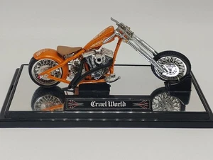 Chopper Jada Toys Von Dutch escala 1:18 naranja Cruel World PARA REPUESTOS O REPARACIÓN - Imagen 1 de 8