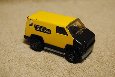 "Furgoneta amarilla Tonka Toy 1978 vintage 075 3,75"" diecast largo" Foto 1 de 4