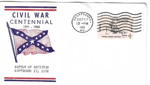 U.S. - Rebel Battle Flag on Battle of Antietam cover with Sharpsburg, MD cancel - Picture 1 of 1