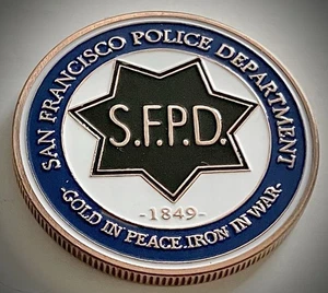 San Francisco Police Department Challenge Coin - Kupferfarben - Kalifornien - Bild 1 von 5