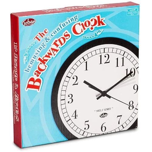 Backwards Clock - Brand New & Sealed - Image 1 of 1