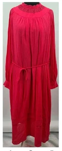*NEW M&S Gypsy dress Long Sleeve Pink UK 24” (561) - Picture 1 of 8