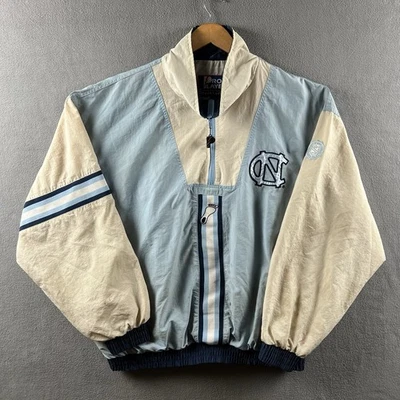 Vintage UNC Tarheels Jacket Mens XXL 1/2 Zip Windbreaker Pro Player 90s Jordan - Image 1 of 4