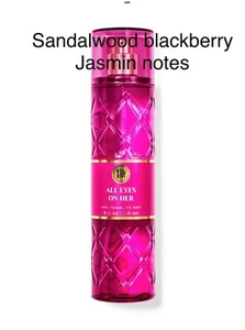 Bath & Body Works All Eyes On Her Body Mist Spray 8 oz (sandalwood, BlackBerry) - Picture 1 of 2