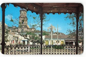 Musikpavillon und Guadalupe Kirche am Zocalo, Jalisco, Mexiko Vintage Postkarte SK3. - Bild 1 von 2