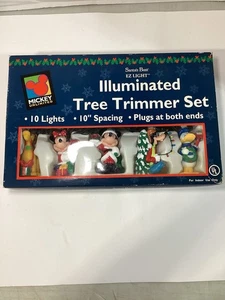 DISNEY MICKEY UNLIMITED SANTA'S BEST EZ LIGHT ILLUMINATED TREE STRING LIGHTS - Picture 1 of 2