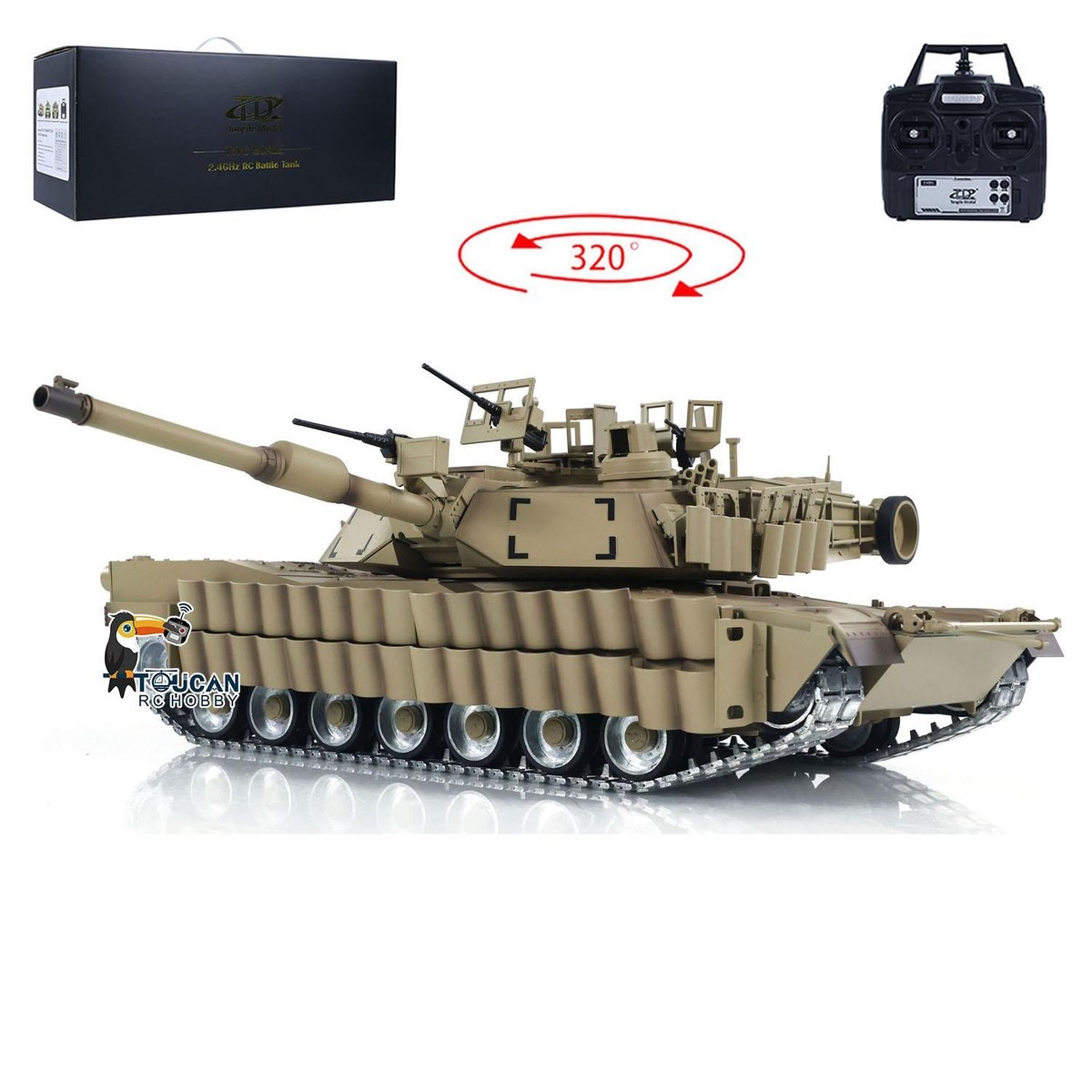 M1A2 ABRAMS RCバトルタンク + TIGER I ジャンク SELL AS IS Abrams M1A2 USA Battle Tank Airsoft 16