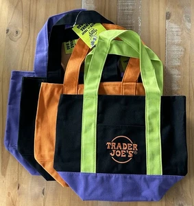 NUEVO Juego de 4 Mini Bolso de Mano de Lona Trader Joe's de Halloween *LISTO PARA ENVIAR* - Imagen 1 de 11