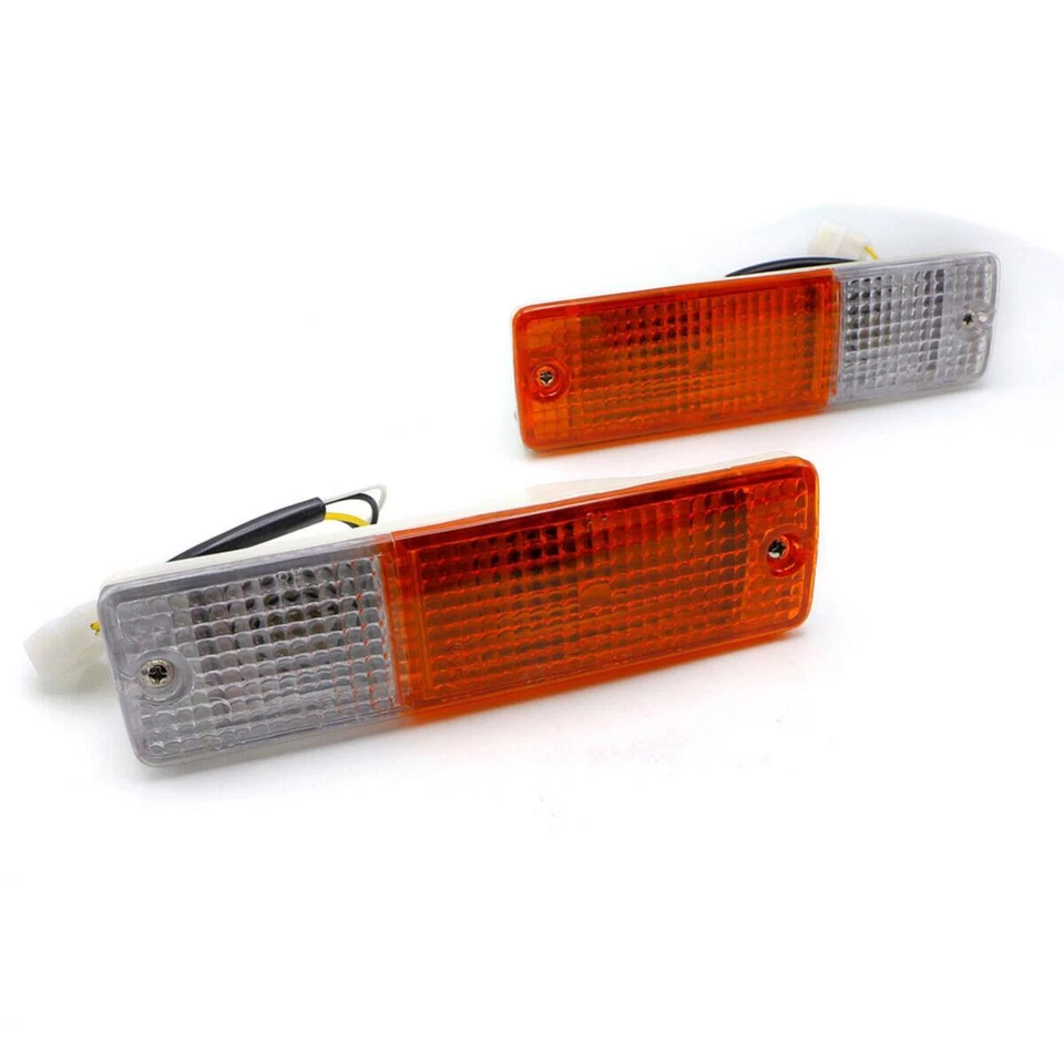 New Set Front Bumper Light Lamp For Nissan Datsun 720 Truck 1980 - 1986 Foto 1 de 4