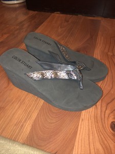colin stuart wedge flip flops