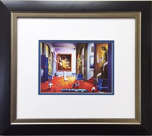 "FERJO ""Salón de Esculturas"" Nuevo ARTE ENMARCADO PERSONALIZADO Estampado Surrealismo Miró Picasso - Imagen 1 de 3