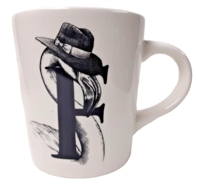 Williams Sonoma Rory Dobner F Monogram Mug Fancy Flamingo 19oz. - Image 1 of 4