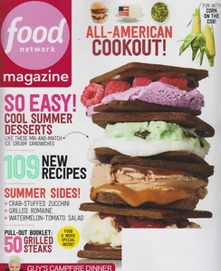 Food Network July/August 2014 All-American Cookout! 109 New Recipes (Magazine: C - Foto 1 di 1