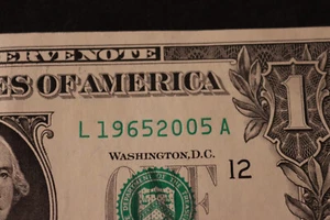 ONE DOLLAR FANCY BIRTHDAY/ANNIVERSARY NOTE [5. FEBRUAR 2005] SN # L 19652005 A - Bild 1 von 3