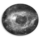 Round MDF Magnets - BW - Eye Nebula Space Meteor #41914