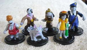 6 Zombie Cup Cake Toppers Figures NEW 1.5" to 2" Mailman Nurse Dog Hermit  - Picture 1 of 8