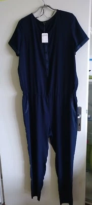 H58)Neu🎈Bonita Jumpsuit@Sportlich elegant🎈dunkelblau🎈Gr 46 kurz Overall NP119 - Bild 1 von 4