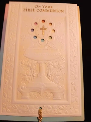 First Communion Greeting Card w/Envelope - Image 1 of 2