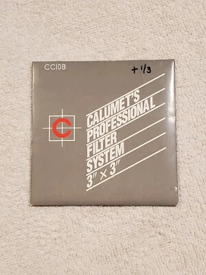 New Old Stock Calumet Filter System CC10B Blue Color Correction, 75 x 75mm 3x3" - Image 1 of 2