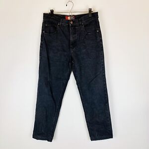 JORDACHE AMERICA Vintage 80s Black Jeans Size 14 Classic Fit Straight High Waist