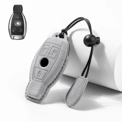 For Mercedes-Benz B E M V G S Remote Car Leather Key Case Cover Protect 3 Button Foto 1 de 4