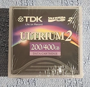 New TDK D2405-LTO2 LTO-2 Ultrium 2 - 200/400GB Data Cartridge Tape - Picture 1 of 2