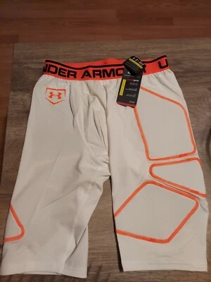 Under Armour Heat Gear Game Day Armour Fitted Compression Shorts /Padding/Mens L - Image 1 of 4