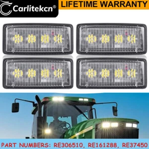 LED Upper Cab Light FOR John Deere 8100, 8200, 8300, 8400 RE306510 RE161288 4PCS - Picture 1 of 8