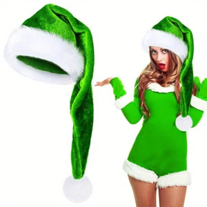 1PC Adult Extra Long Christmas Hat Velvet Christmas Hat Party Accessories - Picture 1 of 16