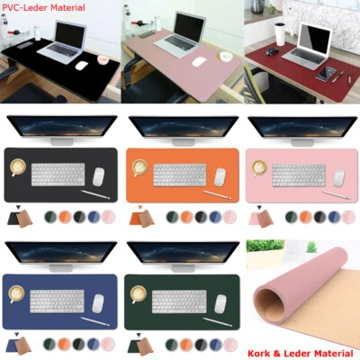 Schreibtischunterlage Tischunterlage Schreibtischmatte Mousepad PU Leder 80*40cm - Bild 1 von 4