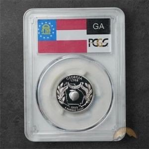 1999-S Silver Proof Georgia State Quarter 25c - PCGS PR70 DCAM - Picture 1 of 2