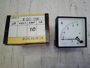 Amperometro da quadro 10 Ampere Index modello E 96 DIN - Picture 1 of 2