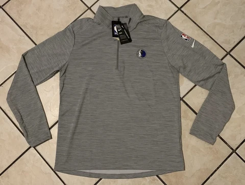 Nike NBA Dallas Mavericks Stitched Gray 1/4 Zip Pullover CN3266-002 Men’s Sz XL Cover