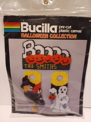 BUCILLA  DOOR WALL HANGING COVERS WITCH GHOST CANVAS - Image 1 of 4