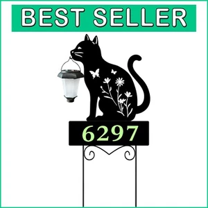 Durable Solar Garden Stakes for Cats with Automatic Night Lantern Lighting - Picture 1 of 8