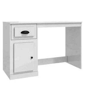High Gloss Desk Office Computer Work Study Wooden Drawers Cabinet Student Table - Picture 1 of 11