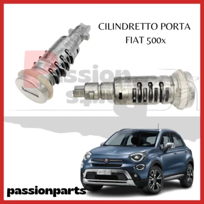 SERRATURA PORTA FIAT 500X 500 X PER CHIAVE PIATTA NOTTOLINO CILINDRETTO - Immagine 1 di 4