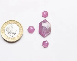 Saphir Edelstein Saphir Rosen- & Stufenschliff facettiert Cabs lose Edelstein 7,5 bis 19 mm - Bild 1 von 8