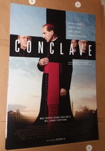 KONKLAVE Der Papst Orig 27x40 DS Kino Poster John Lithgow ENDABSPANN - Bild 1 von 2