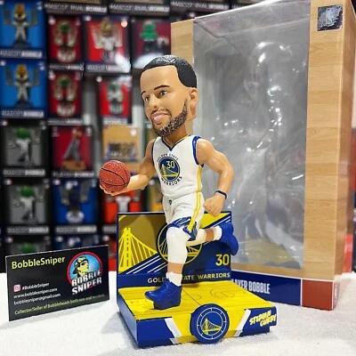 Bobblehead exclusivo de la NBA Stephen Curry Golden State Warriors "Highlight Series" Foto 1 de 4