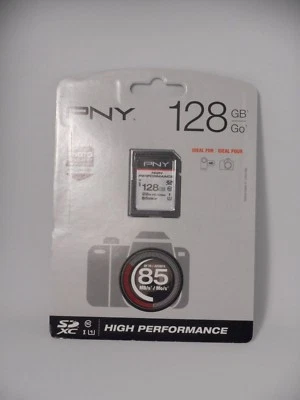 PNY 128GB High Performance UHS-I SDXC Memory Card (Class 10) - Image 1 of 2