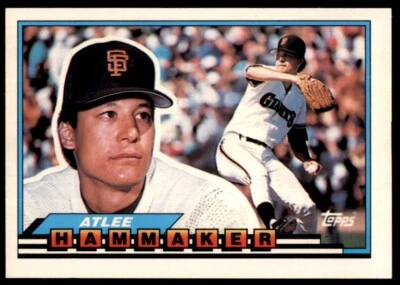 1989 Topps Big Atlee Hammaker San Francisco Giants #21 2086c - Image 1 of 2