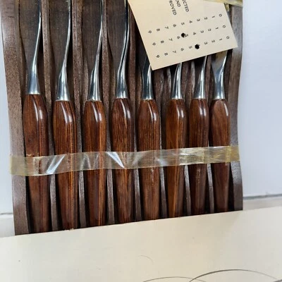 Juego de cuchillos para carne Mid Century Modern Washington Forge Town Country de teca Fleetwood Foto 1 de 4