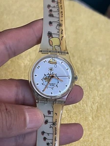SWATCH GENT ORIGINALS - GK312 FLOWER TALK - Vintage (needs Battery) - Picture 1 of 10