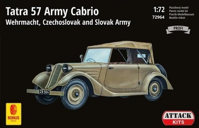 Bausatz PKW Tatra 57 Armee Cabrio von Attack 72964 im Maßstab 1/72 - Bild 1 von 2