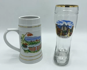 Drosselgasse in Rüdesheim 0,25L Das Boot Deutsches Bierglas & Vogtlandstein 5 Zoll - Bild 1 von 11