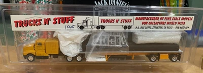 Remolque tractor Roy F. Lay Trucks N' Stuff 1/87 raro con plataforma plana de 53' Foto 1 de 4