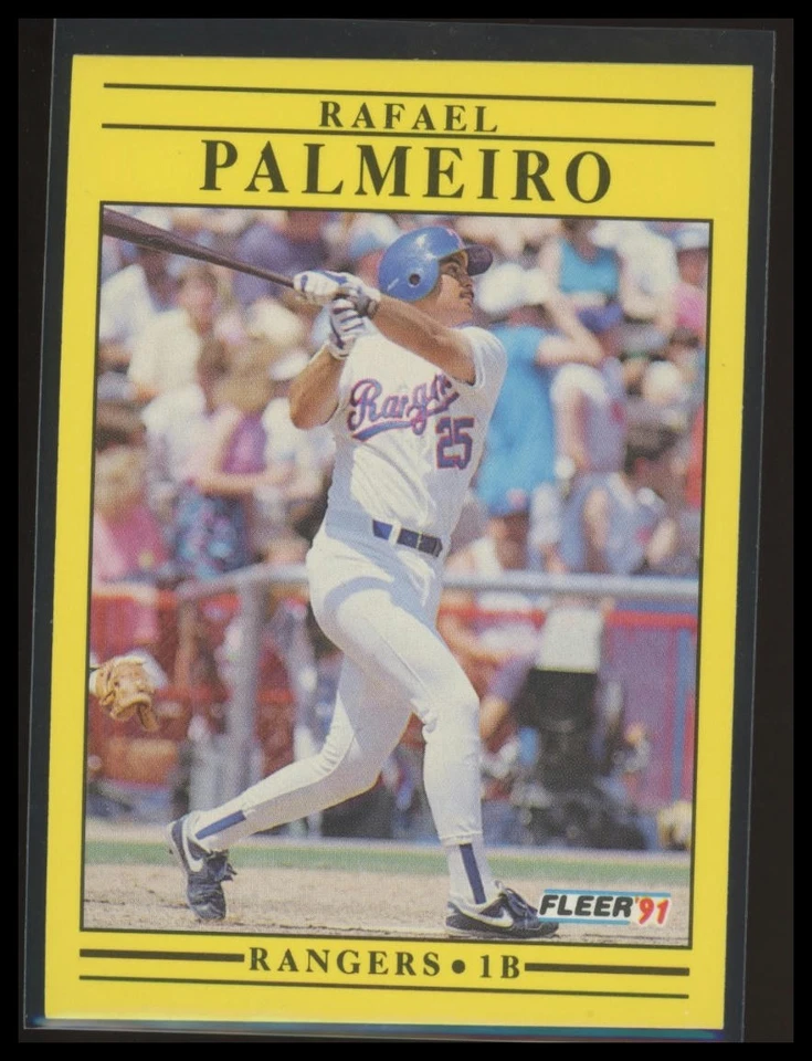 1991 Fleer #295 Rafael Palmeiro - Image 1 of 1