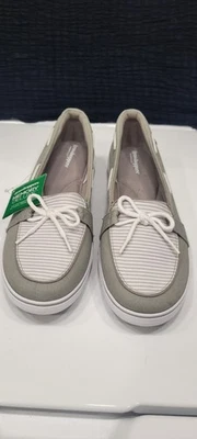Zapatos informales para mujer Keds talla 10 Kahki y saltamontes blancos - nuevos sin caja Foto 1 de 4