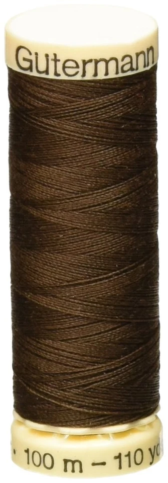 Brown Polyester Sewing Thread 100 Yards All Purpose Strong Durable Seam - Image 1 of 2